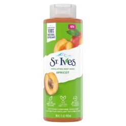 St. Ives Exfoliating Body Wash – Apricot / Pink Lemon – 16 oz