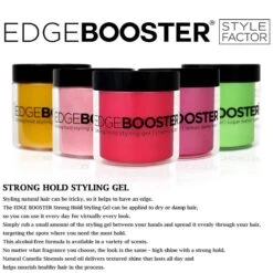 Style Factor Edge Booster Strong Hold Styling Gel – 16.9 Oz Multiple Scents