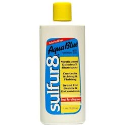 Sulfur8 Medicated Dandruff Shampoo - Aqua Blue & Salicylic Acid 7.5 Oz