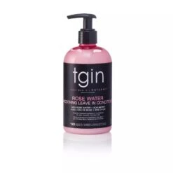 TGIN Rose Water Smoothing Leave-In Conditioner – 13 Oz -Beauty Exchanges tgin rose water smoothing leave in conditioner 13 oz lightweight moisture frizz control for curly coily and wavy hair 280007