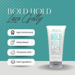 The Hair Diagram Bold Hold Lace Gelly For Lace Wigs - 6oz -Beauty Exchanges the hair diagram bold hold lace gelly glue less temporary daily hold for lace front wigs and hair systems styling agent for baby hairs non toxic alcohol free wa 734106
