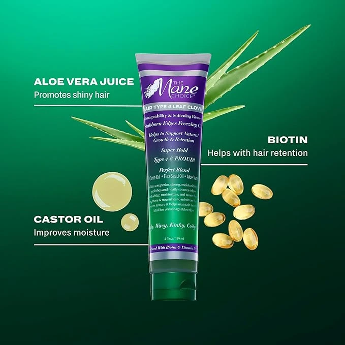 The Mane Choice 4 Leaf Clover Edge Control Gel – 4 Oz 4 The Mane Choice 4 Leaf Clover Edge Control Gel – 4 Oz - Image 2