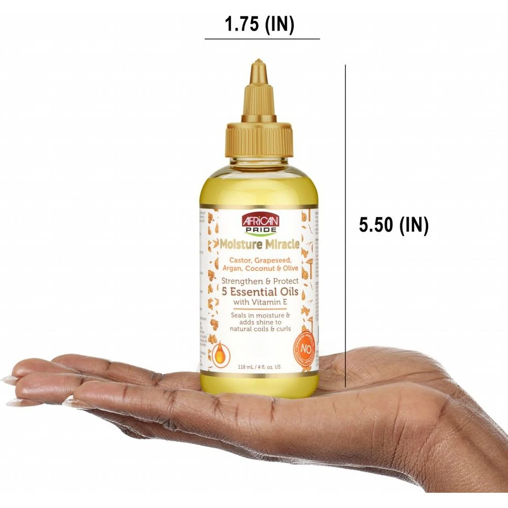African Pride Moisture Miracle – 5 Essential Oils – 4 Oz 7 African Pride Moisture Miracle – 5 Essential Oils – 4 Oz - Image 5