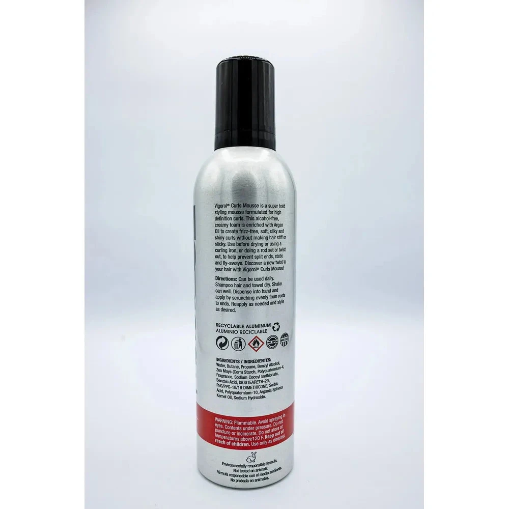 Vigorol Curling Mousse - Moisturizing Anti-Frizz For Frizzy Hair 12 Oz 4 Vigorol Curling Mousse - Moisturizing Anti-Frizz For Frizzy Hair 12 Oz - Image 2