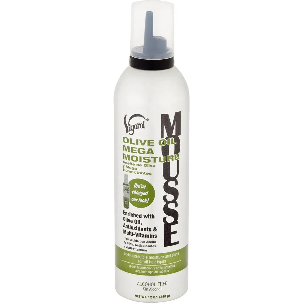 Vigorol Olive Oil Moisture Mousse - For Chemically Treated Hair 12 Oz 4 Vigorol Olive Oil Moisture Mousse - For Chemically Treated Hair 12 Oz - Image 2