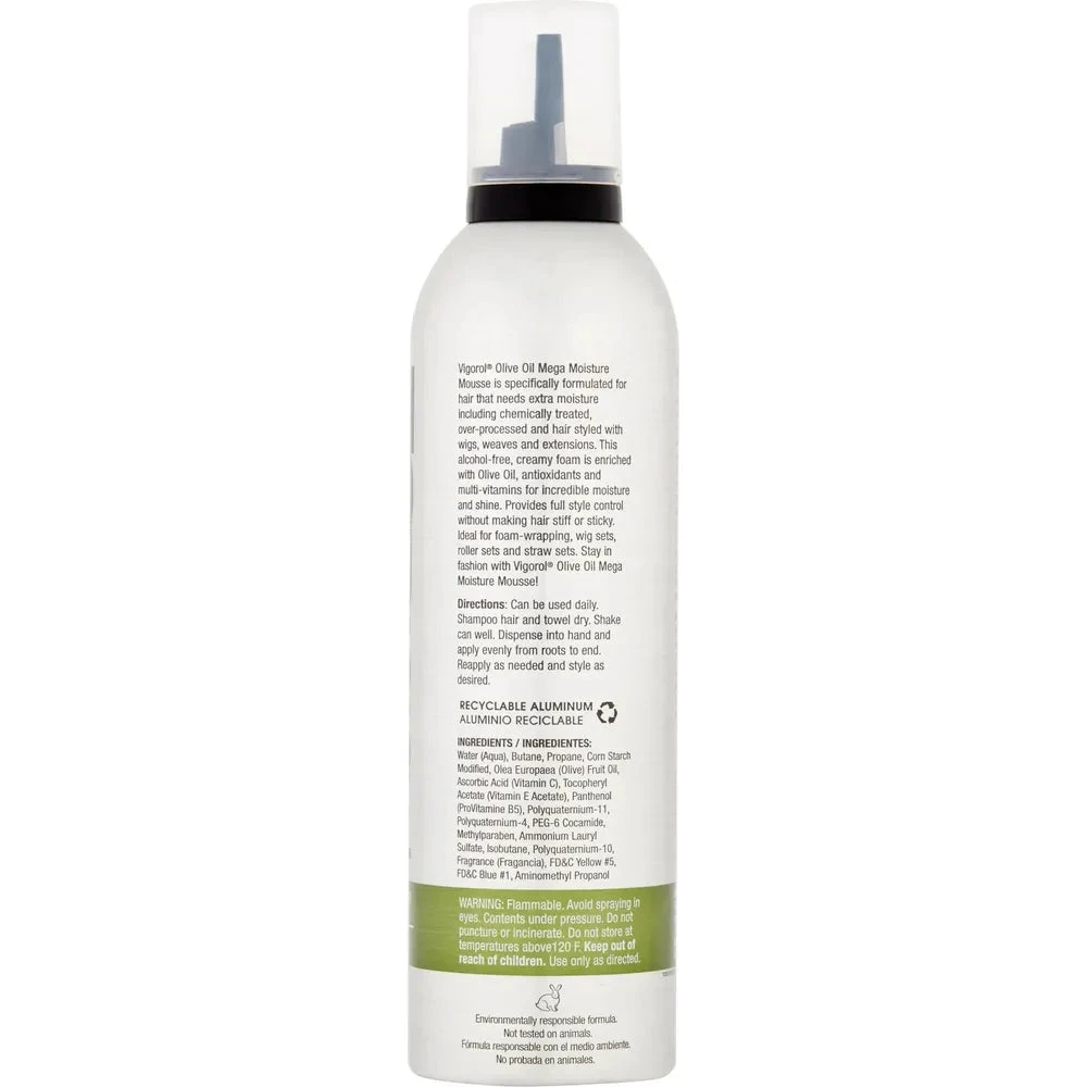 Vigorol Olive Oil Moisture Mousse - For Chemically Treated Hair 12 Oz 5 Vigorol Olive Oil Moisture Mousse - For Chemically Treated Hair 12 Oz - Image 3