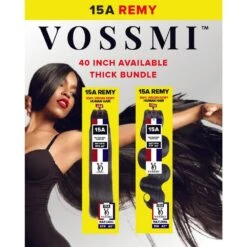 VOSSMI 15A VIRGIN REMY 100% PREMIEM HUMAN HAIR SINGLE BUNDLE