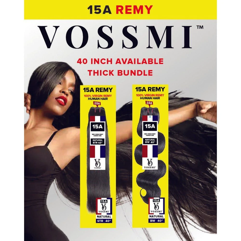 VOSSMI 15A VIRGIN REMY 100% PREMIEM HUMAN HAIR SINGLE BUNDLE 3 VOSSMI 15A VIRGIN REMY 100% PREMIEM HUMAN HAIR SINGLE BUNDLE