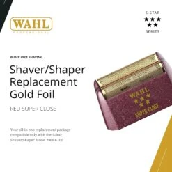 Wahl Gold Foil Shaver – Titanium Foil, Close & Bump-Free Finish 8 Wahl Gold Foil Shaver – Titanium Foil, Close & Bump-Free Finish -Beauty Exchanges wahl gold foil shaver titanium foil close bump free finish 571044