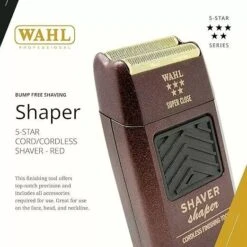 WAHL Professional 5 Star Cordless Shaver -Beauty Exchanges wahl professional 5 star cordless shaver powerful precision trimmer for smooth shaves and outlining 486792