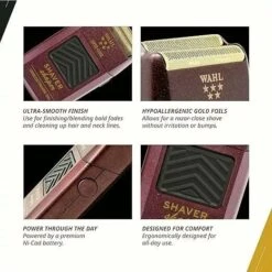 WAHL Professional 5 Star Cordless Shaver -Beauty Exchanges wahl professional 5 star cordless shaver powerful precision trimmer for smooth shaves and outlining 753115