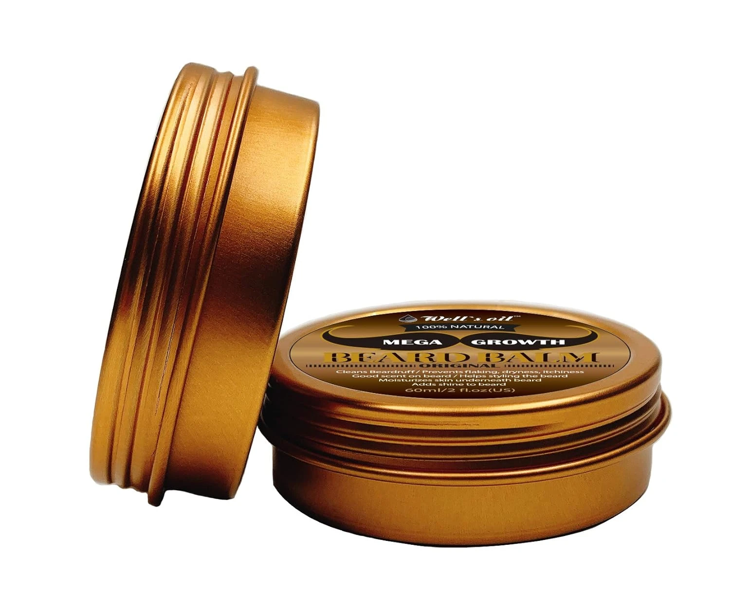 Well’s Oil Beard Balm Original – Nourishing Beard Care-2 Oz 4 Well’s Oil Beard Balm Original – Nourishing Beard Care-2 Oz - Image 2