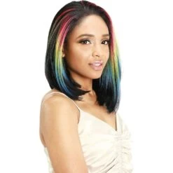 Zury Sis Beyond Hand-Tied Lace Synthetic Wig - BYD-LACE H BEN LONG -Beauty Exchanges zury sis beyond hand tied lace side part wig byd lace h ben long soft waves hd lace bold tie dye colors 442635