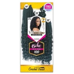 Zury Sis V11 Boho Curly Synthetic Crochet Braid 12"-14" 9 Zury Sis V11 Boho Curly Synthetic Crochet Braid 12"-14" -Beauty Exchanges zury sis synthetic crochet braid v11 boho curly soft lightweight full look 121314 668956