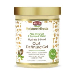 African Pride Moisture Miracle Aloe & Coconut Water Curl Defining Gel – 18 Oz